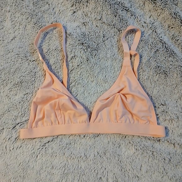 Asos Women's  Unpadded Wireless Triangle Bralette SZ 6 NWOT Pink - Picture 1 of 7